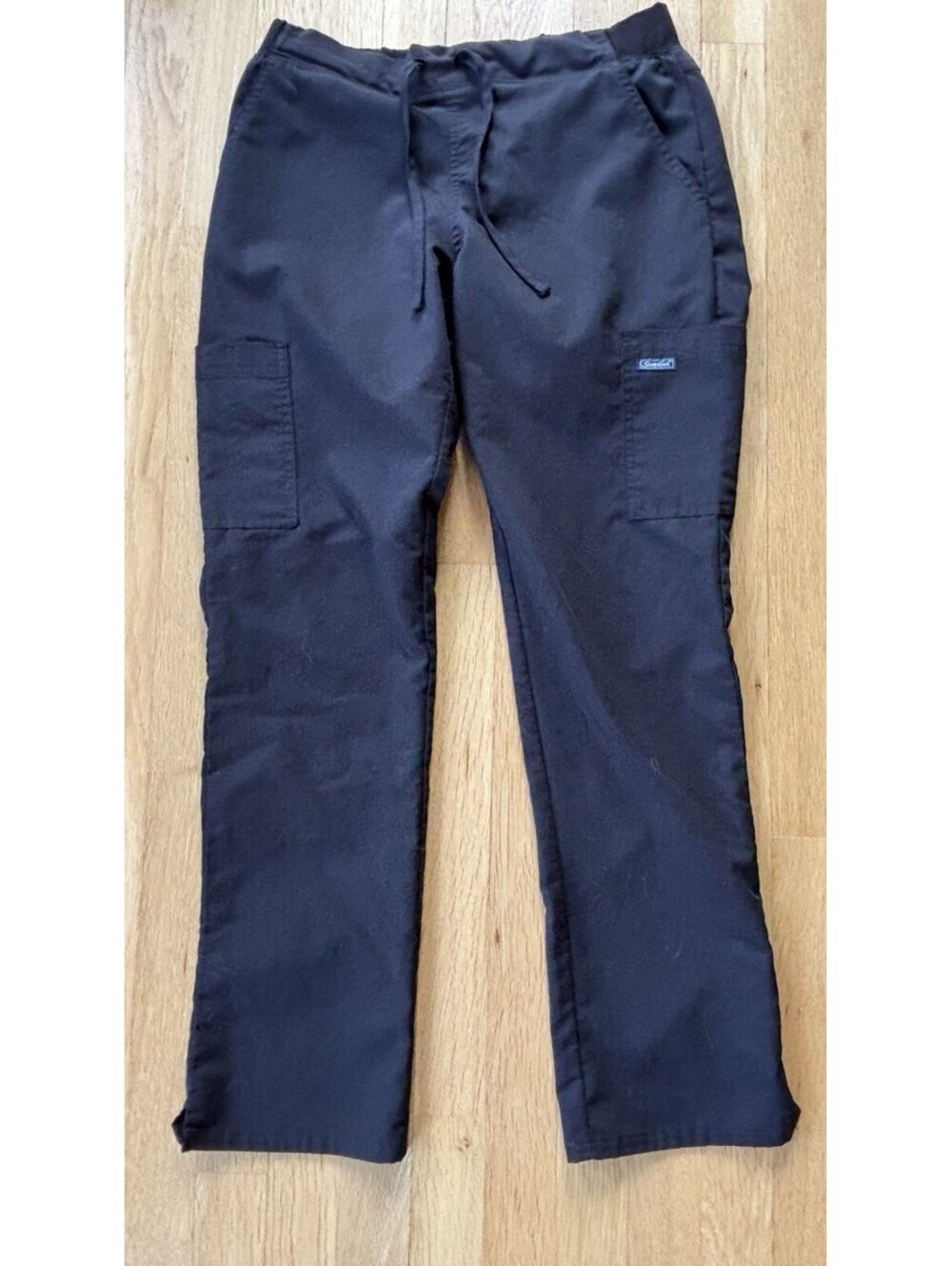 Sanibel Scrubs Black Cargo Scrub Pants Women’s Small Drawstring Stretch